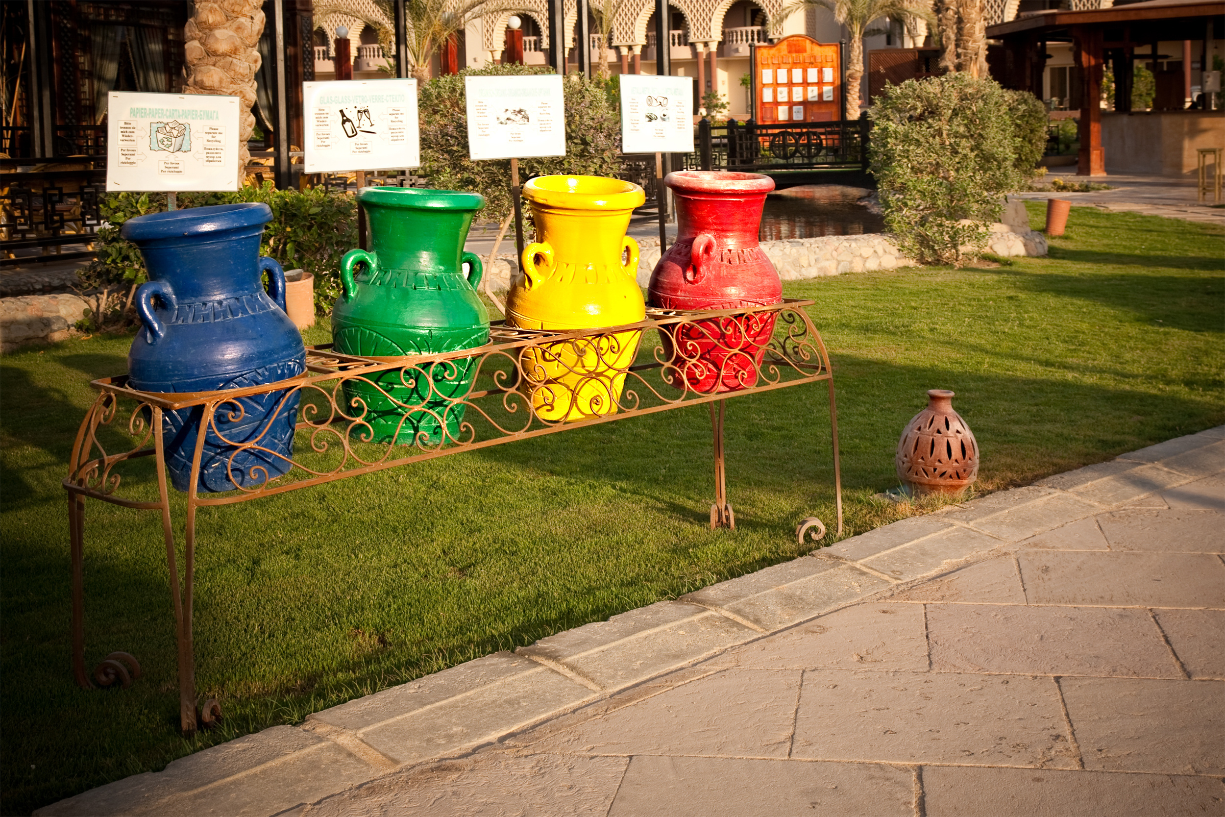 cereamic jugs for recycling garbage, Egypt