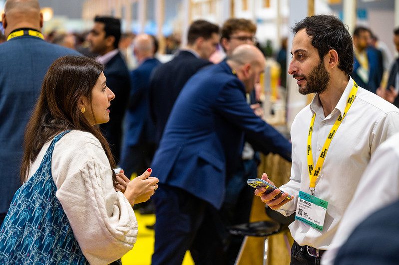 Delegates talking at a previous Innovation Alley event