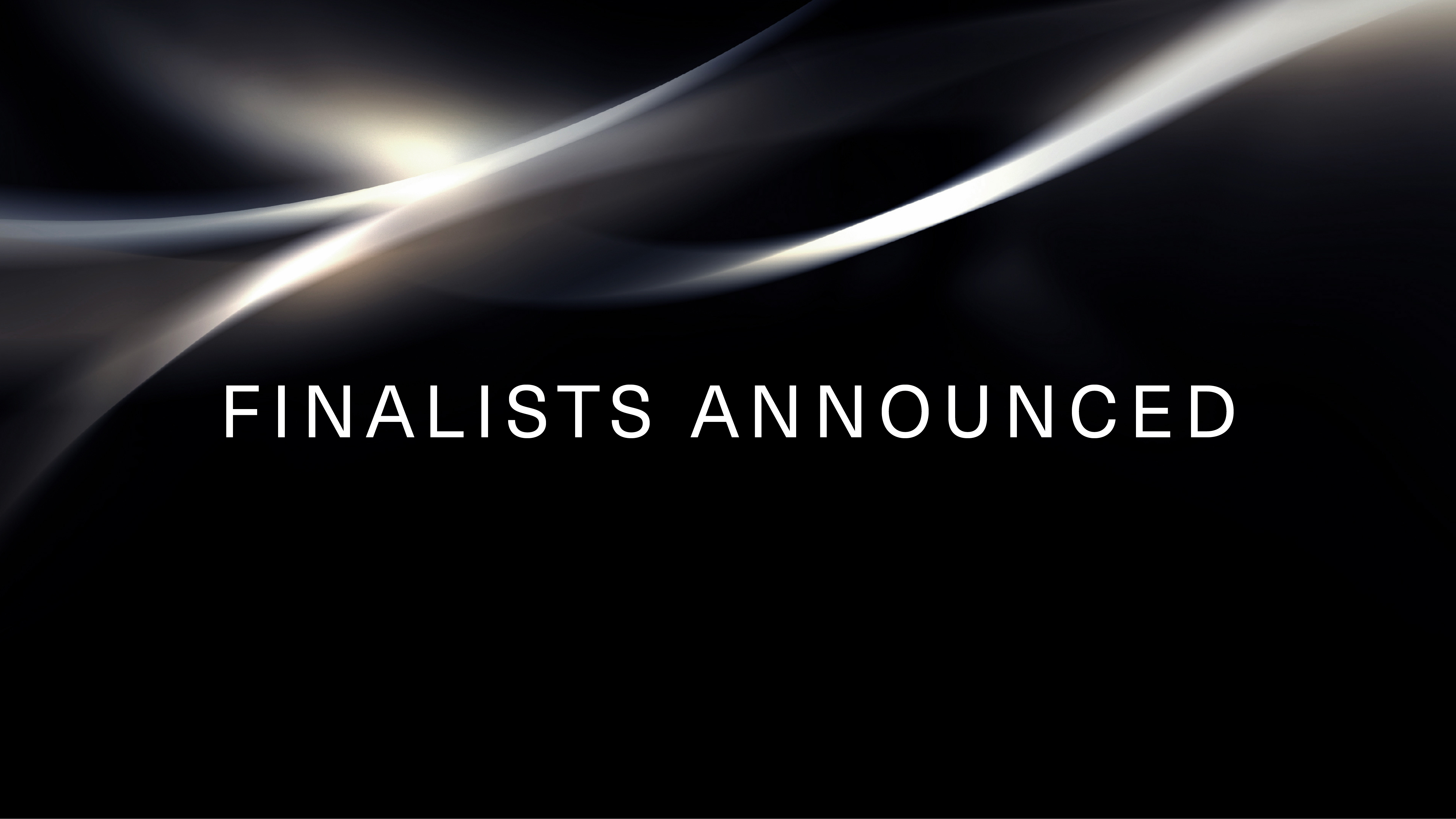 Finalists announced