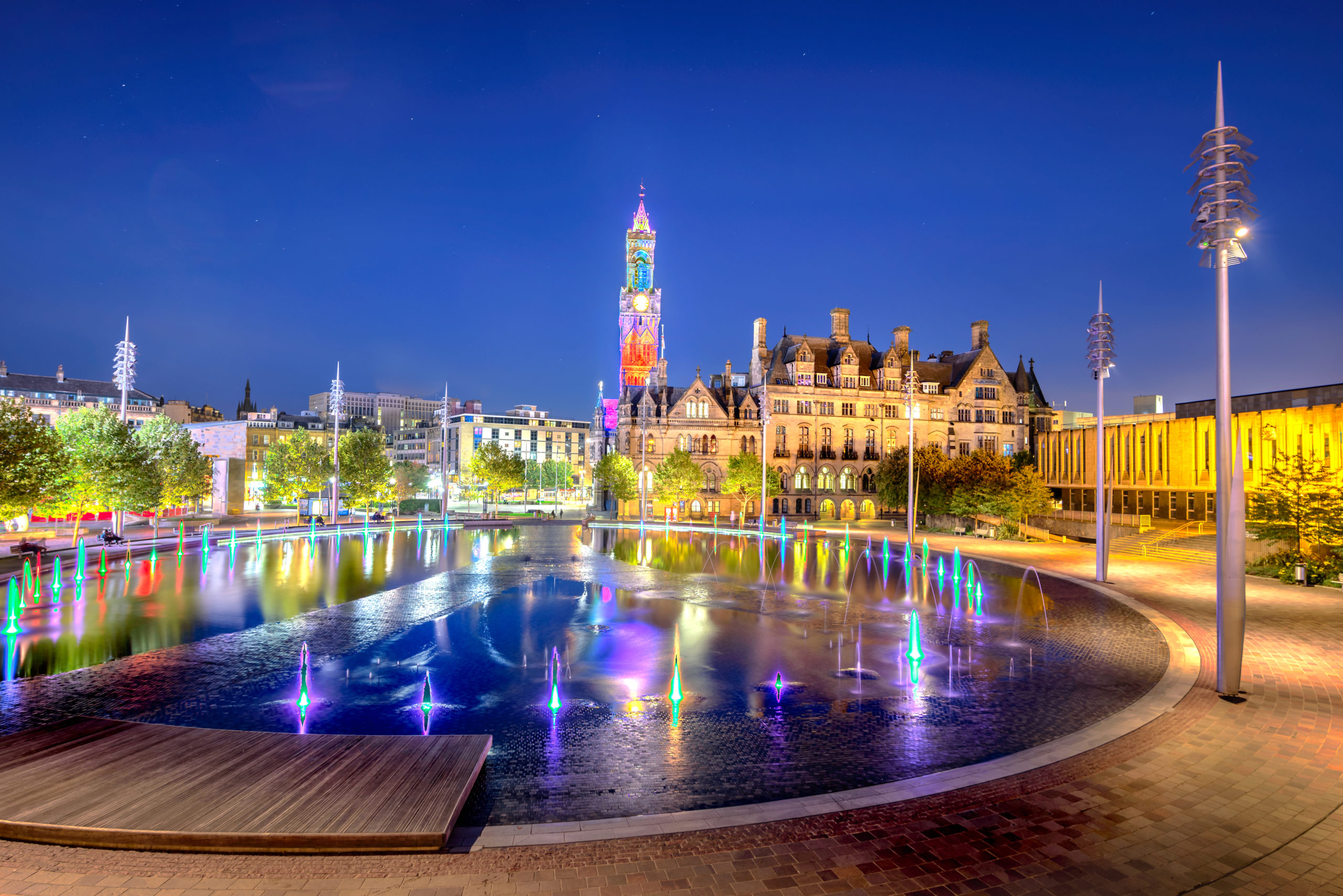 Panoramic View City Park Bradford UK