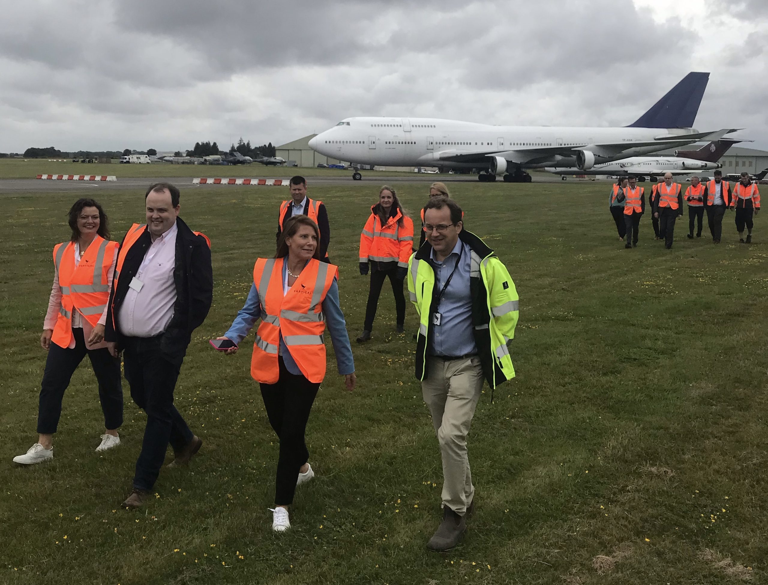 The ZEF DG exploring the facilities at Cotswold Airport (Kemble Airfield), home to ZeroAvia and Vertical Aerospace’s VX4 prototype.