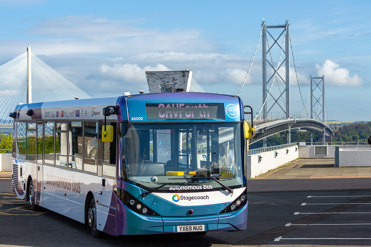 CAVforth Stagecoach autonomous bus, Forth Road Bridge 