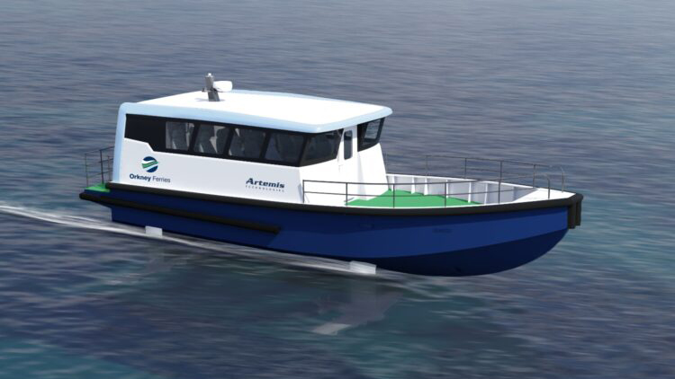 The EF24 passenger ferry. Credit: Artemis Technologies