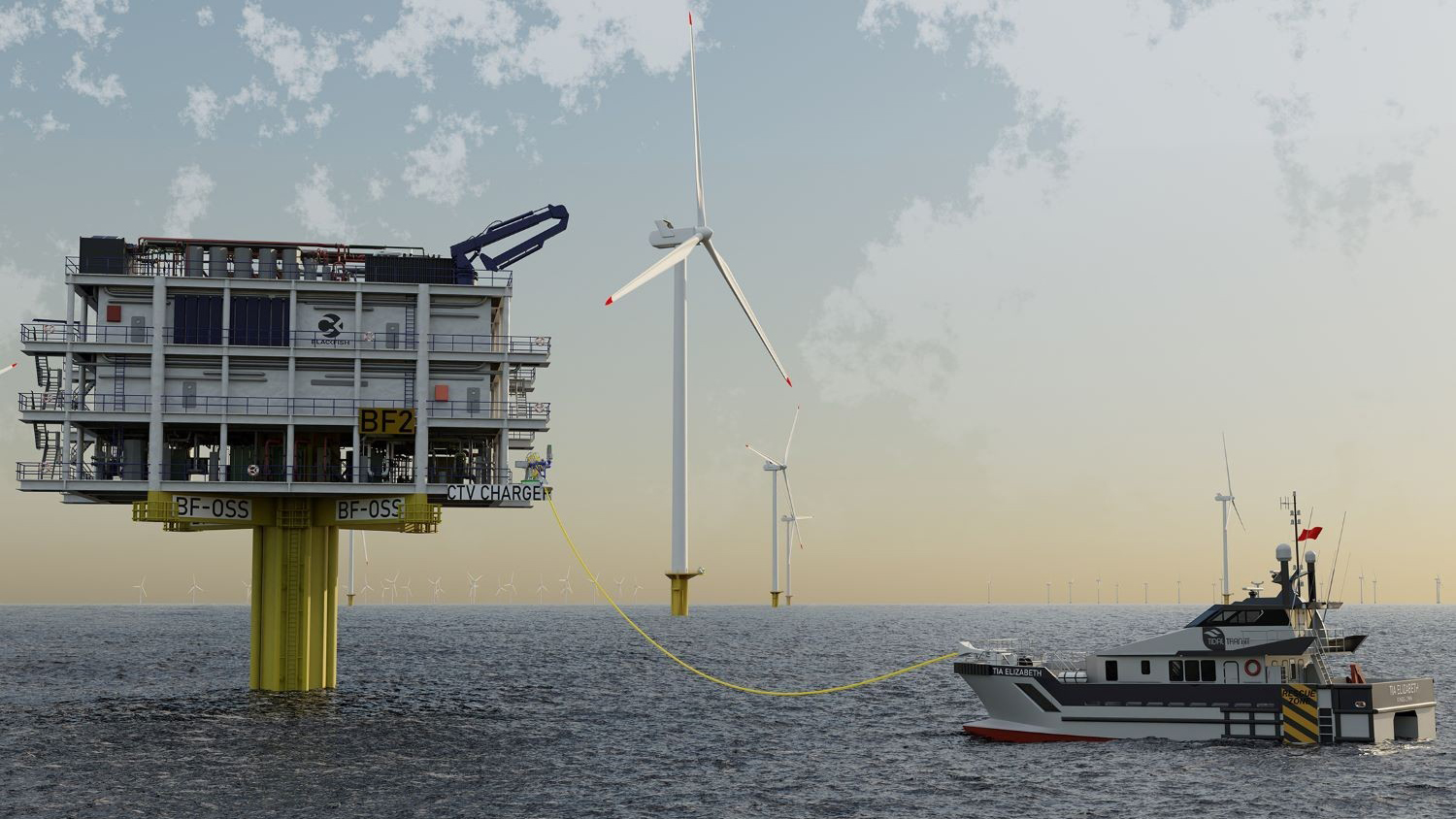 An all-electric crew boat for the offshore wind industry