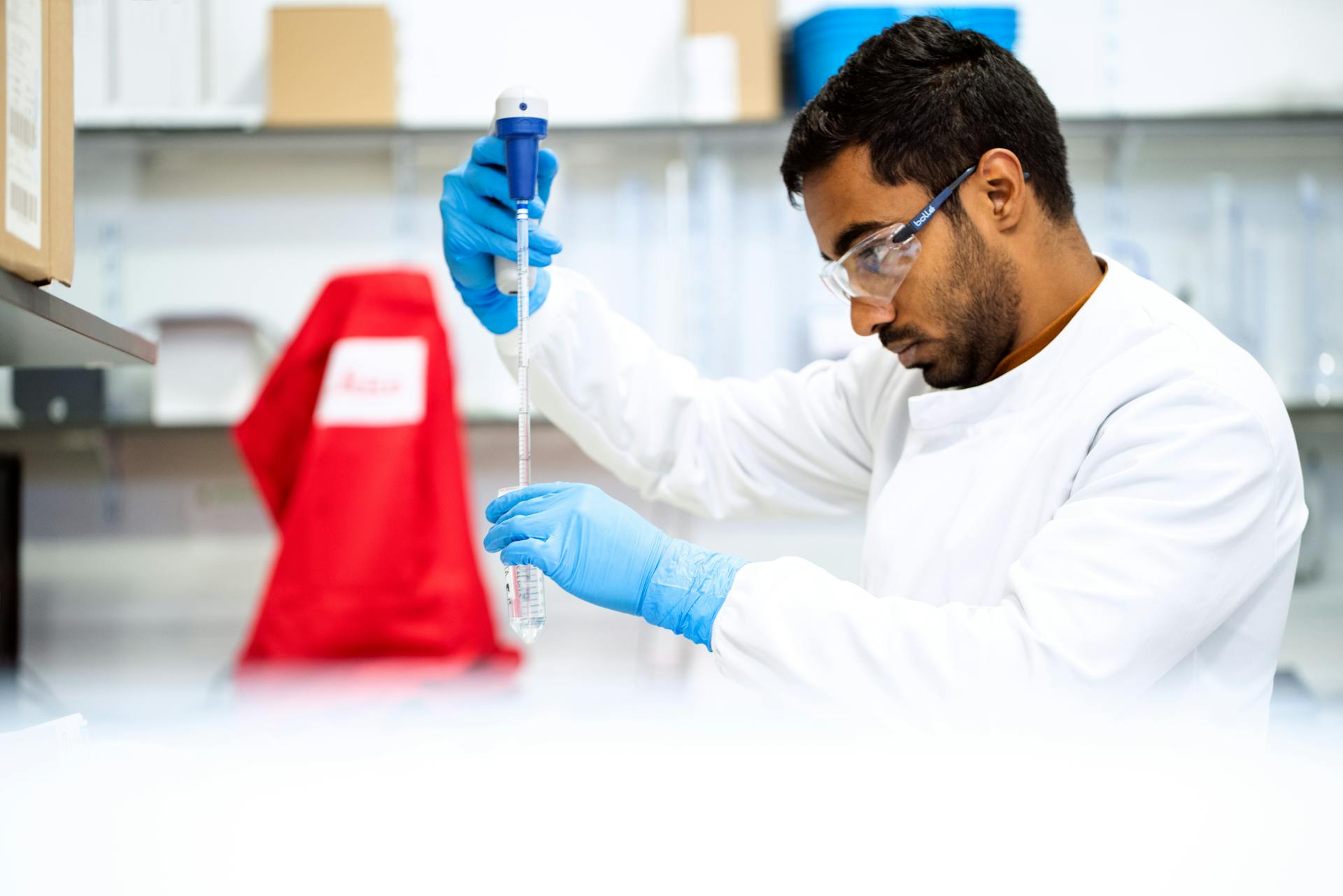 Scientist in laboratory