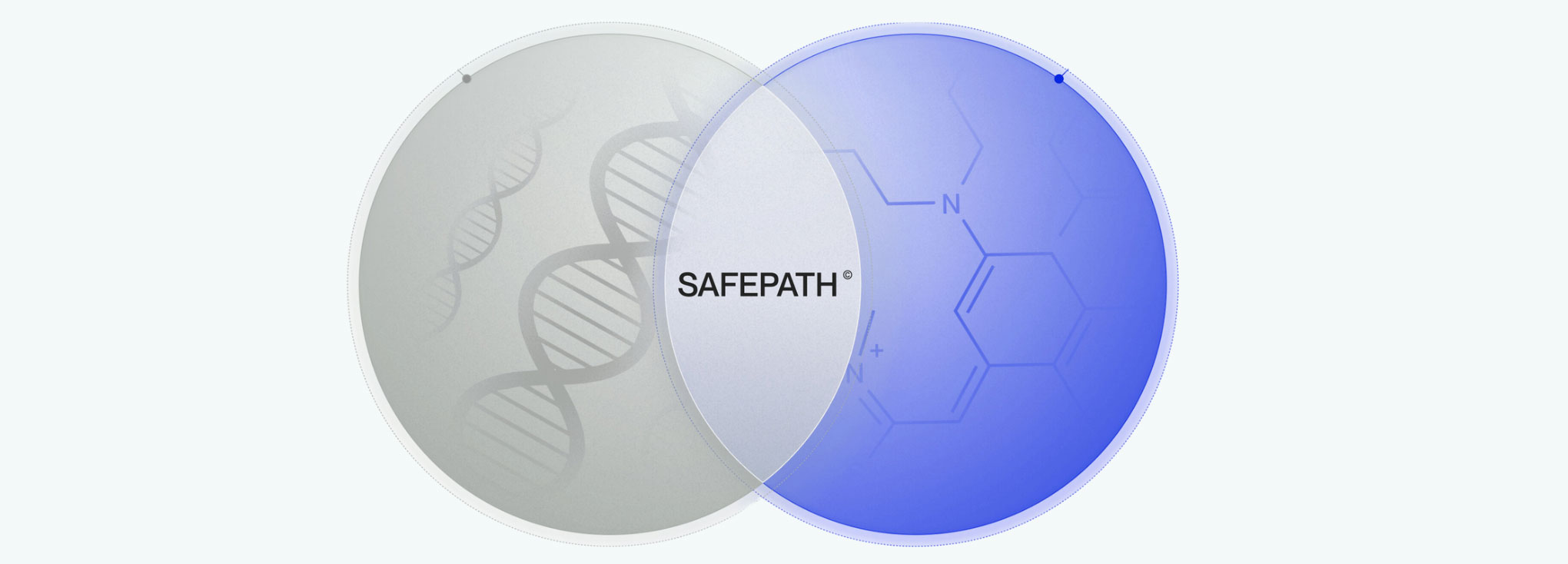 illustration of two overlapping petri dish