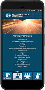 image shows an app screen on a mobile phone