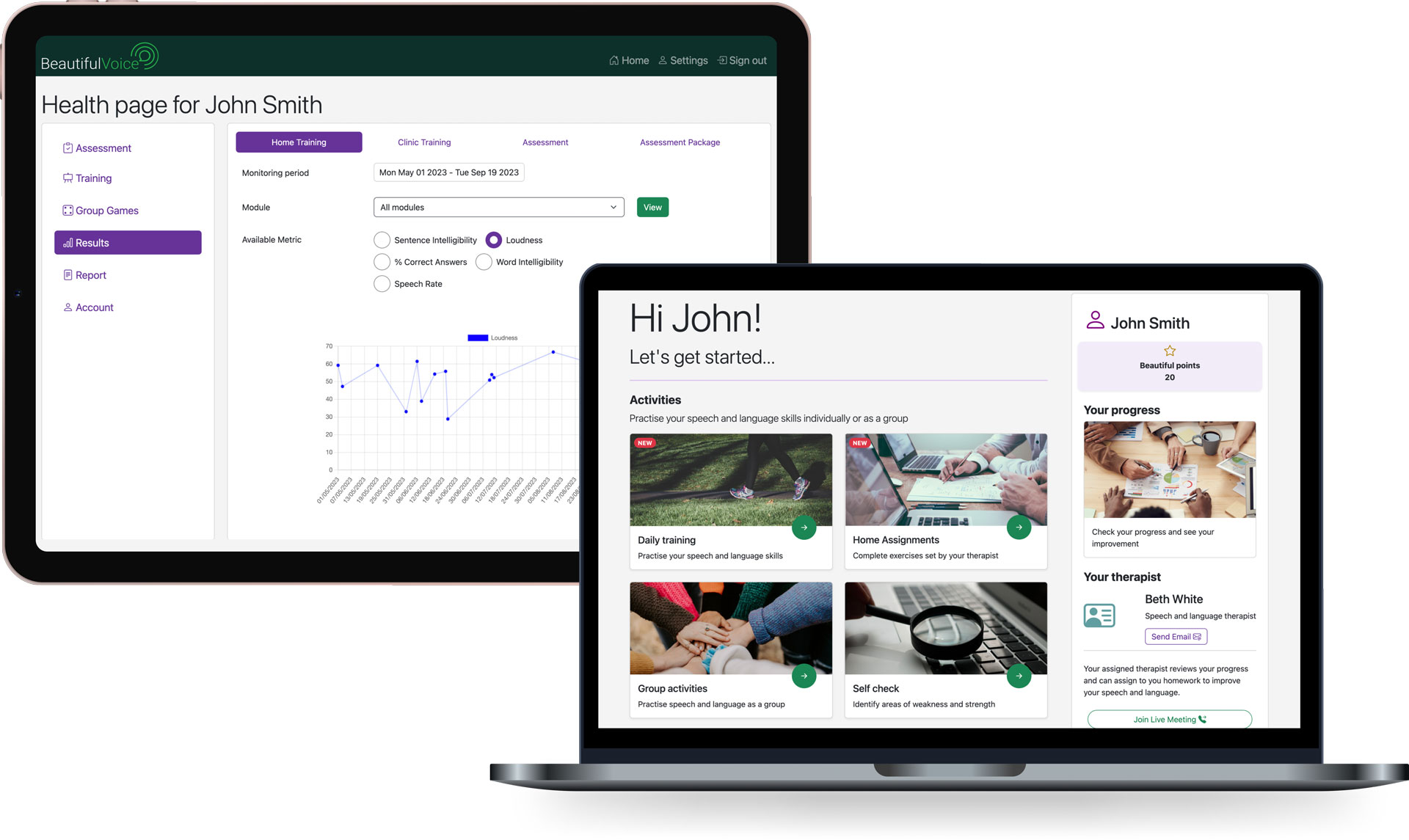 image of a laptop and tablet screen interface