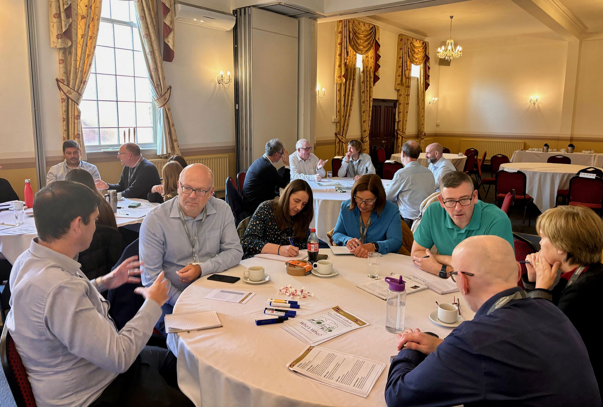 Members of Warrington’s ‘communities of practice’ work on challenges and solutions during the Carbon Culture programme.