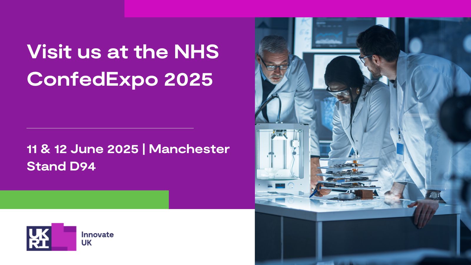 Innovate UK at NHS ConfedExpo 2025 - Scaling health innovation for real-world impact