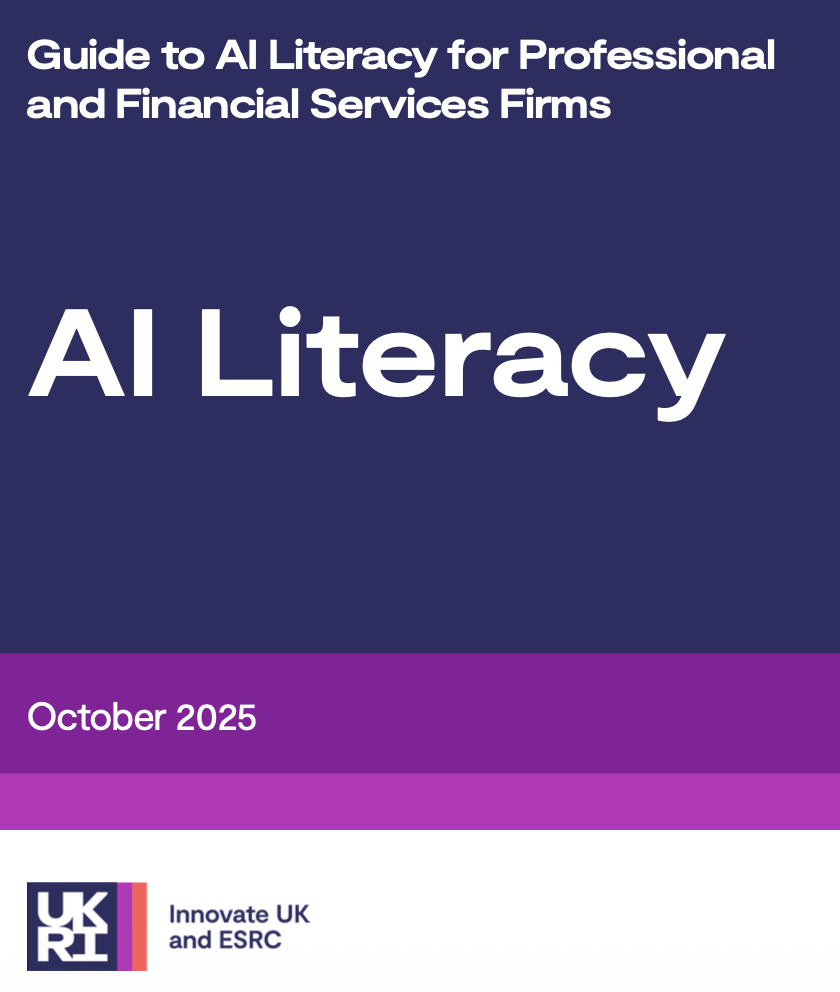 Guide to AI literacy for Professional and Financial Services Firms