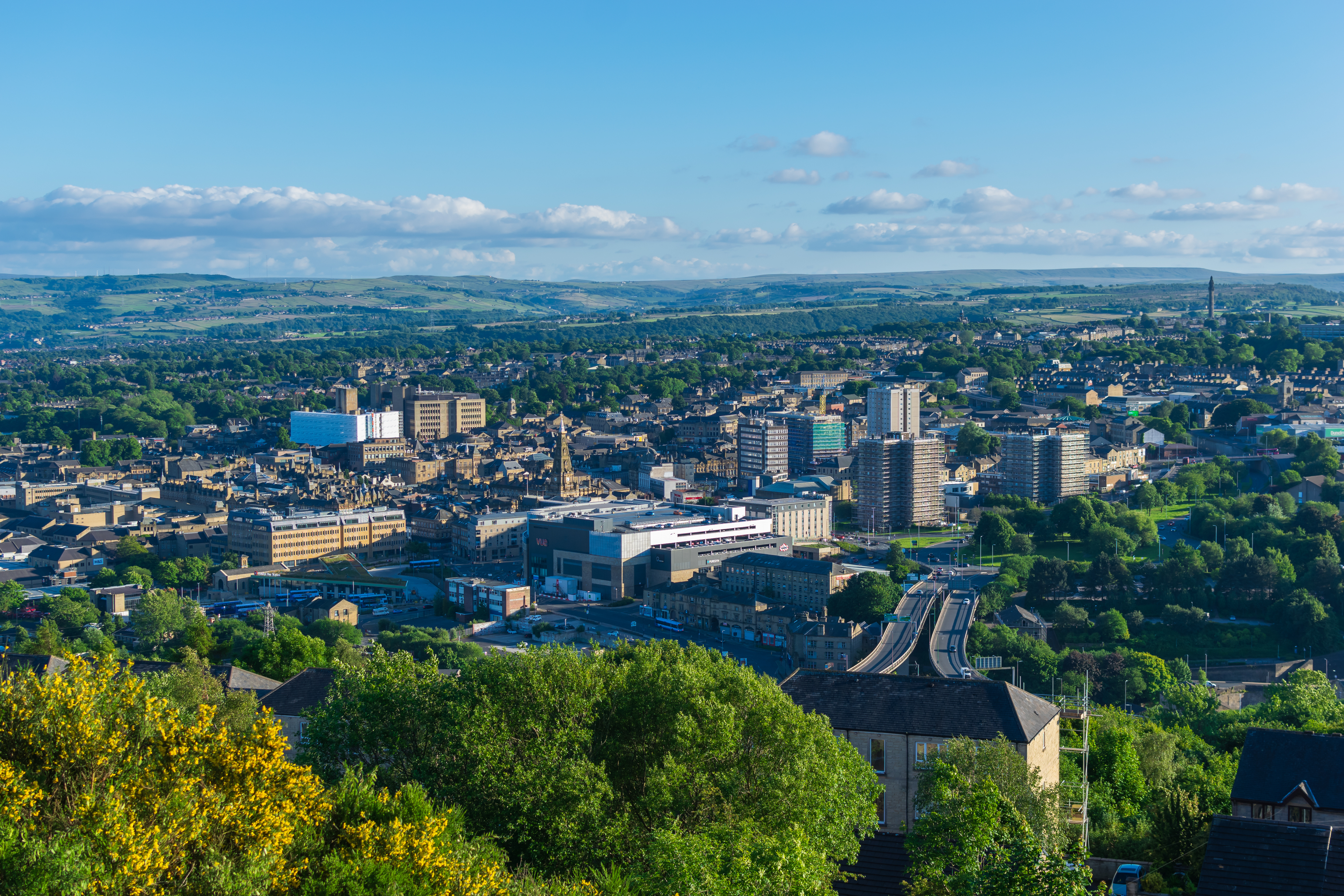 View of Calderdale and Halifax