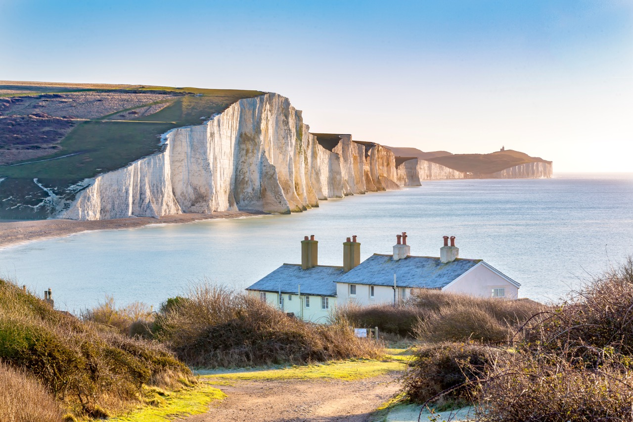 Cottages near Eastbourne, South Downs