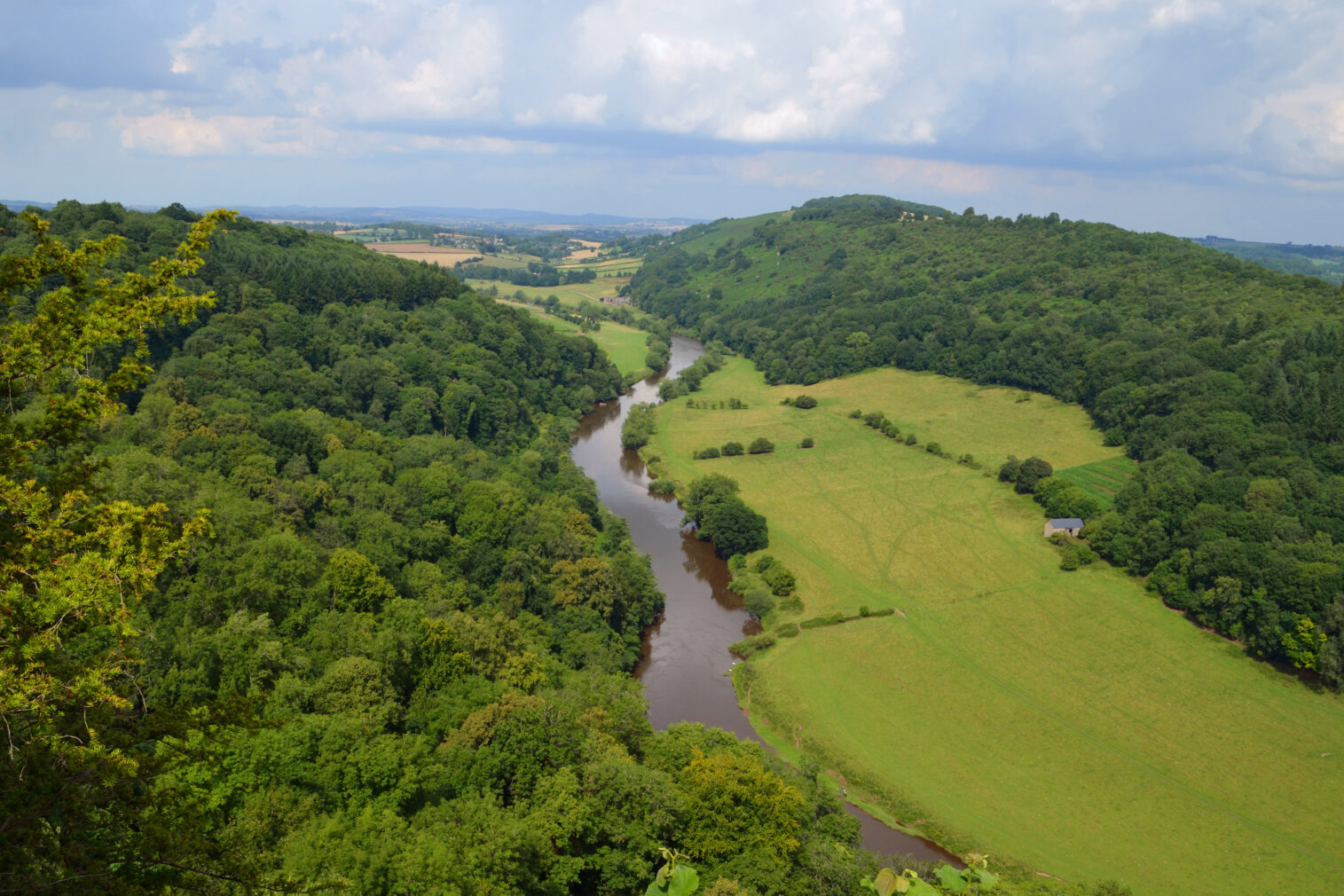 River Wye, aerial shot