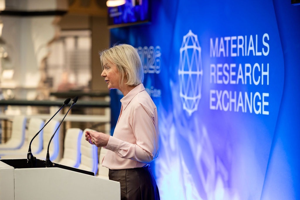 Fran McIntyre, Managing Director Innovate UK Business Connect, speaking at the MRE conference 2026.