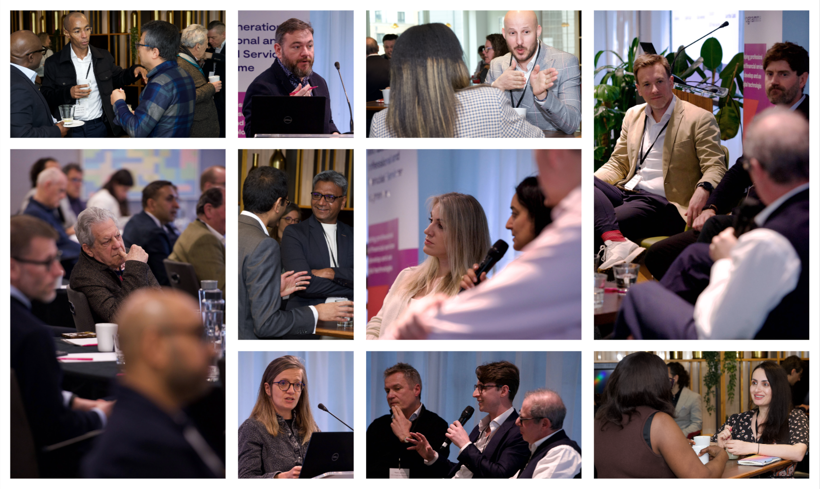 Photo collage from The Innovate UK Investor Forum for Professional and Business Services held in London on 23 March 2026